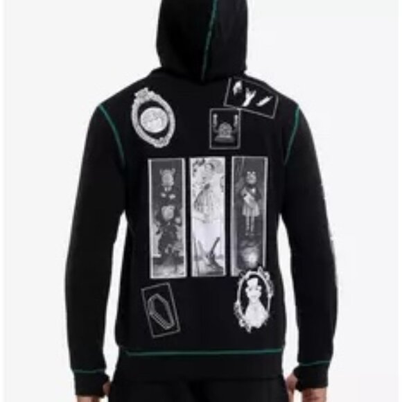 Our Universe Disney Muppets Haunted Mansion Patches Glow-In-The-Dark Hoodie 3X - Picture 2 of 4